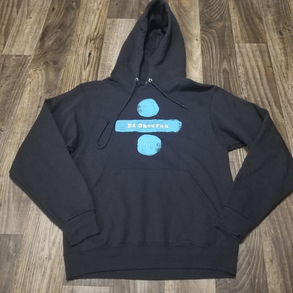 Ed Sheeran Divide Women’s Small World Tour‎ Hoodie Band Merch Sweatshirt Black